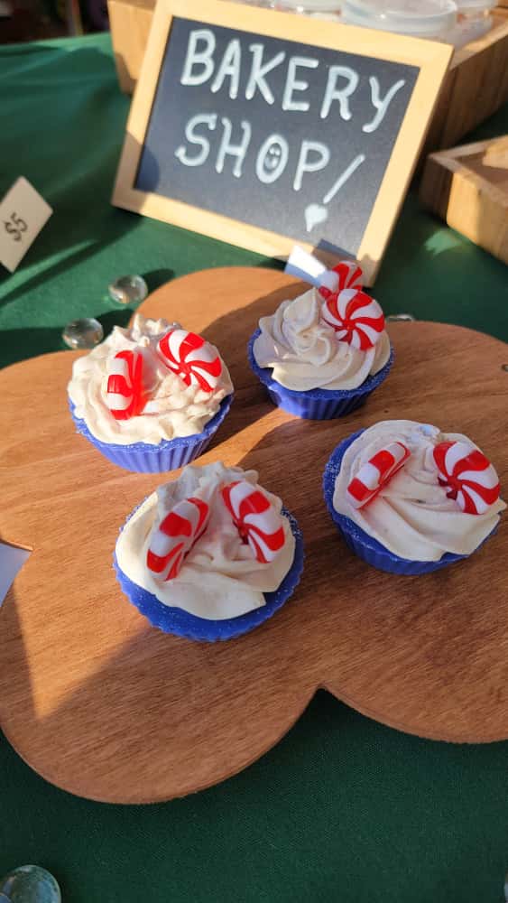 Blue Candy Mini Cupcakes