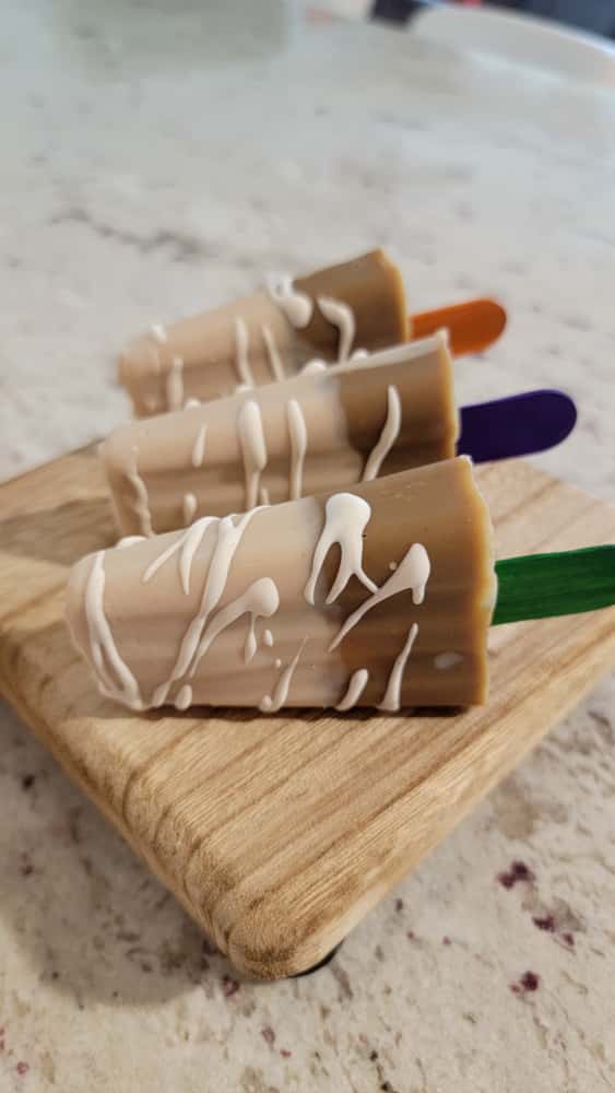 Chocolate and Vanilla Popsicles