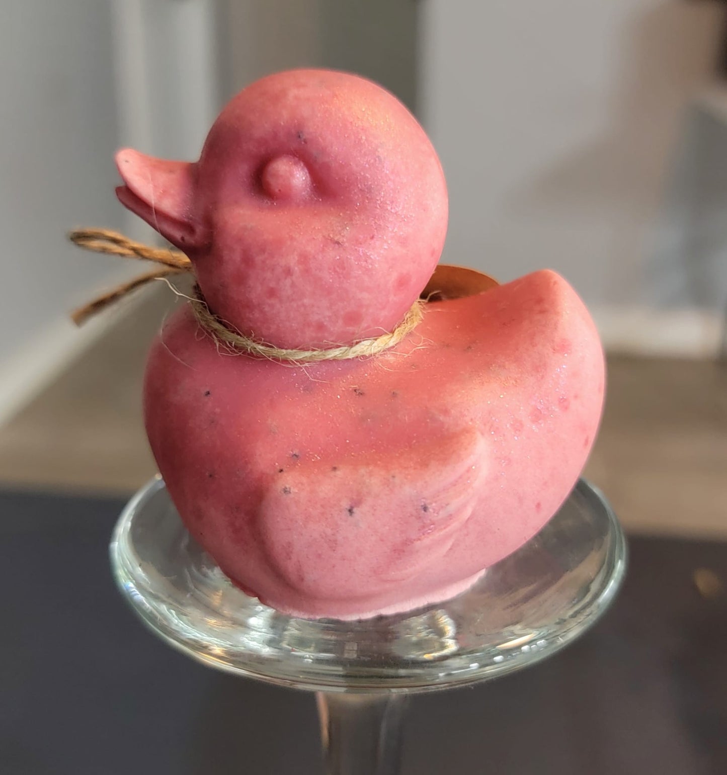 Rustic Artisan Duck Soap - Strawberry & Oatmeal