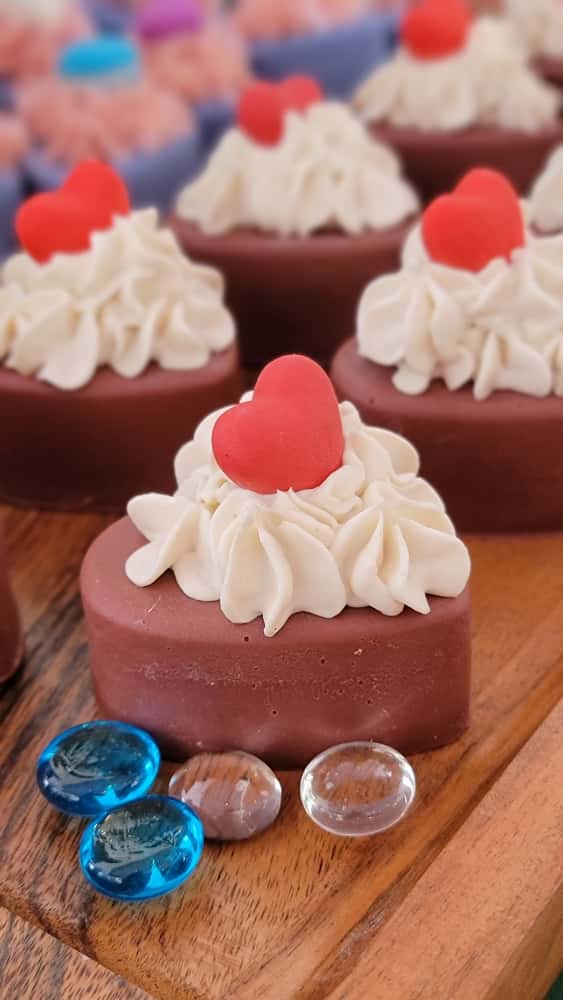 Whipped Cream Heart - Wine Artisan Soap