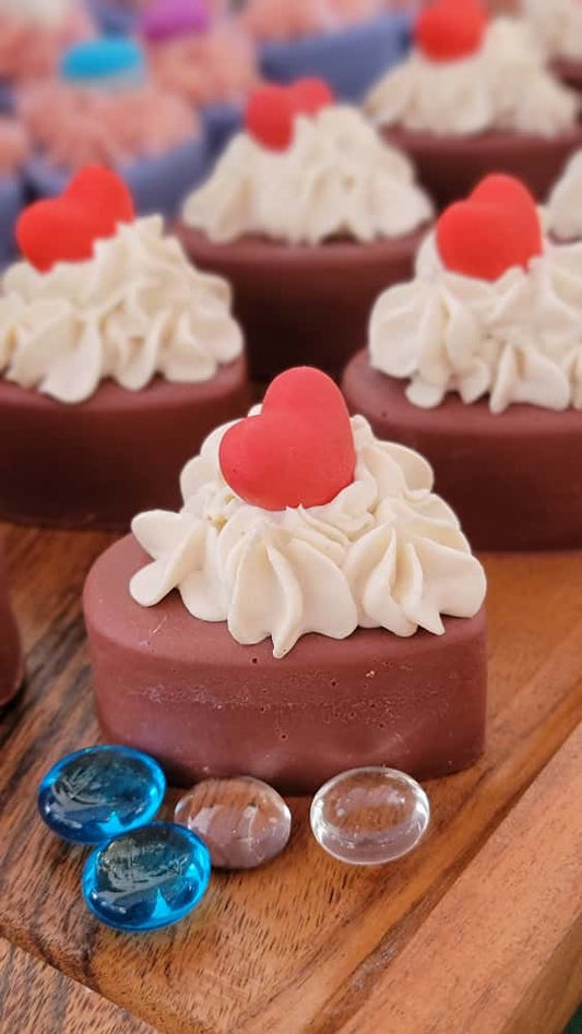 Whipped Cream Heart - Wine Artisan Soap